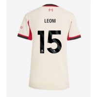 Liverpool Giovanni Leoni #15 Vonkajší Ženy futbalový dres 2025-26 Krátky Rukáv